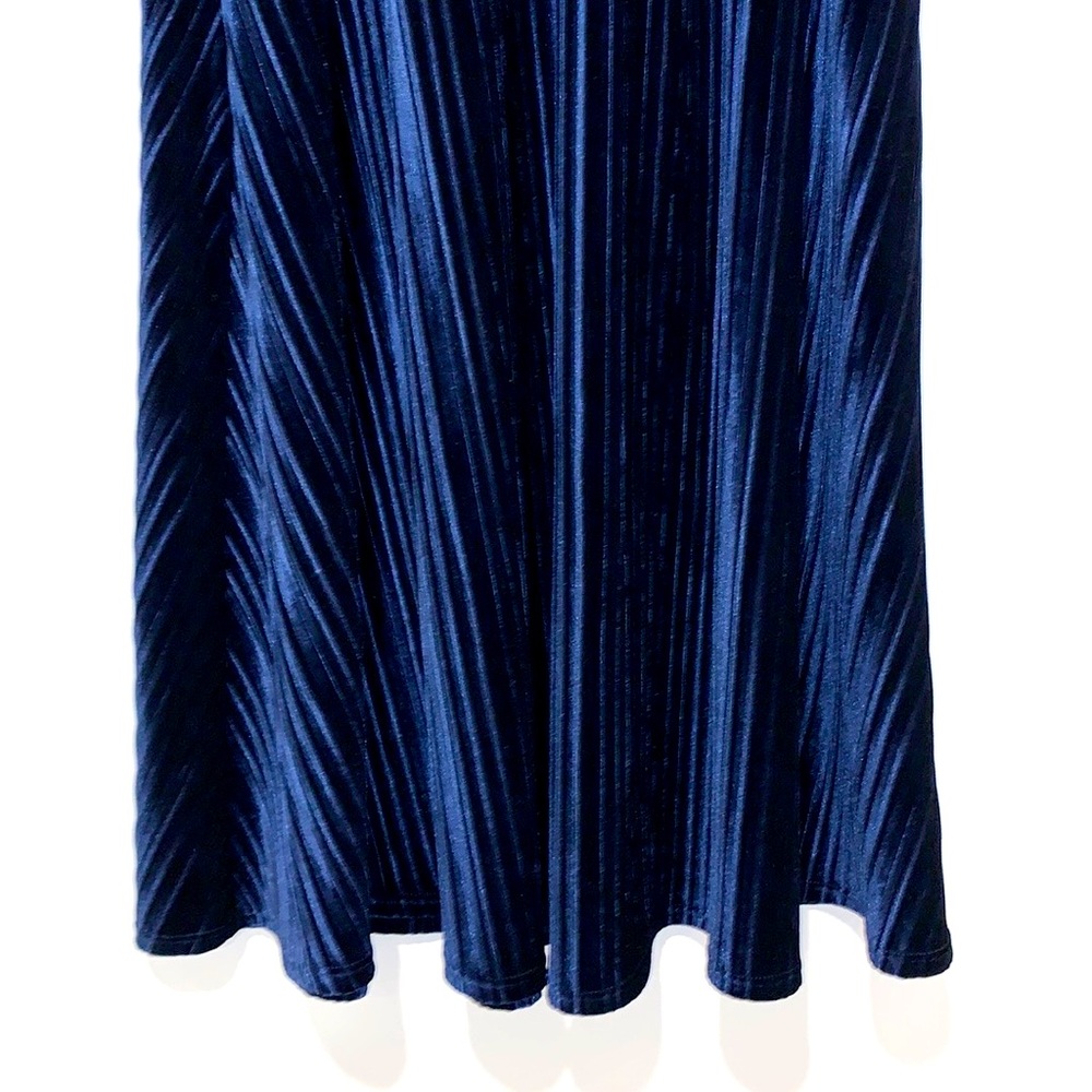 Laundry Shelli Segal Velvet Pleated Maxi Skirt - Picture 4 of 9